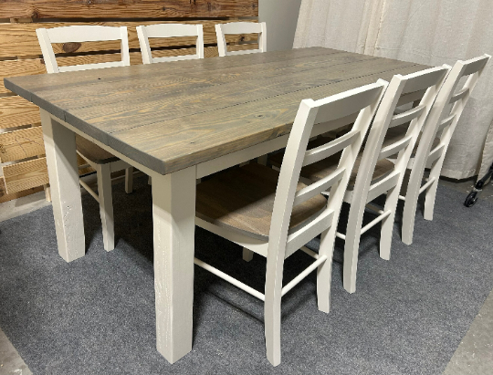 Real wood dining online set