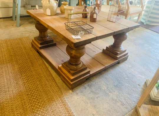 Farmhouse Square Table – Large - Chic & Antique